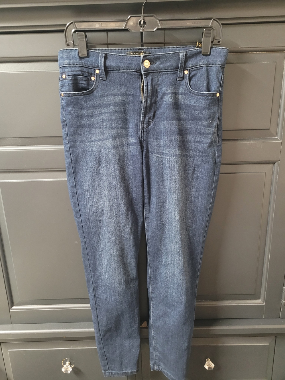 Classic Women's Mid-Rise Blue Stretch Jeans